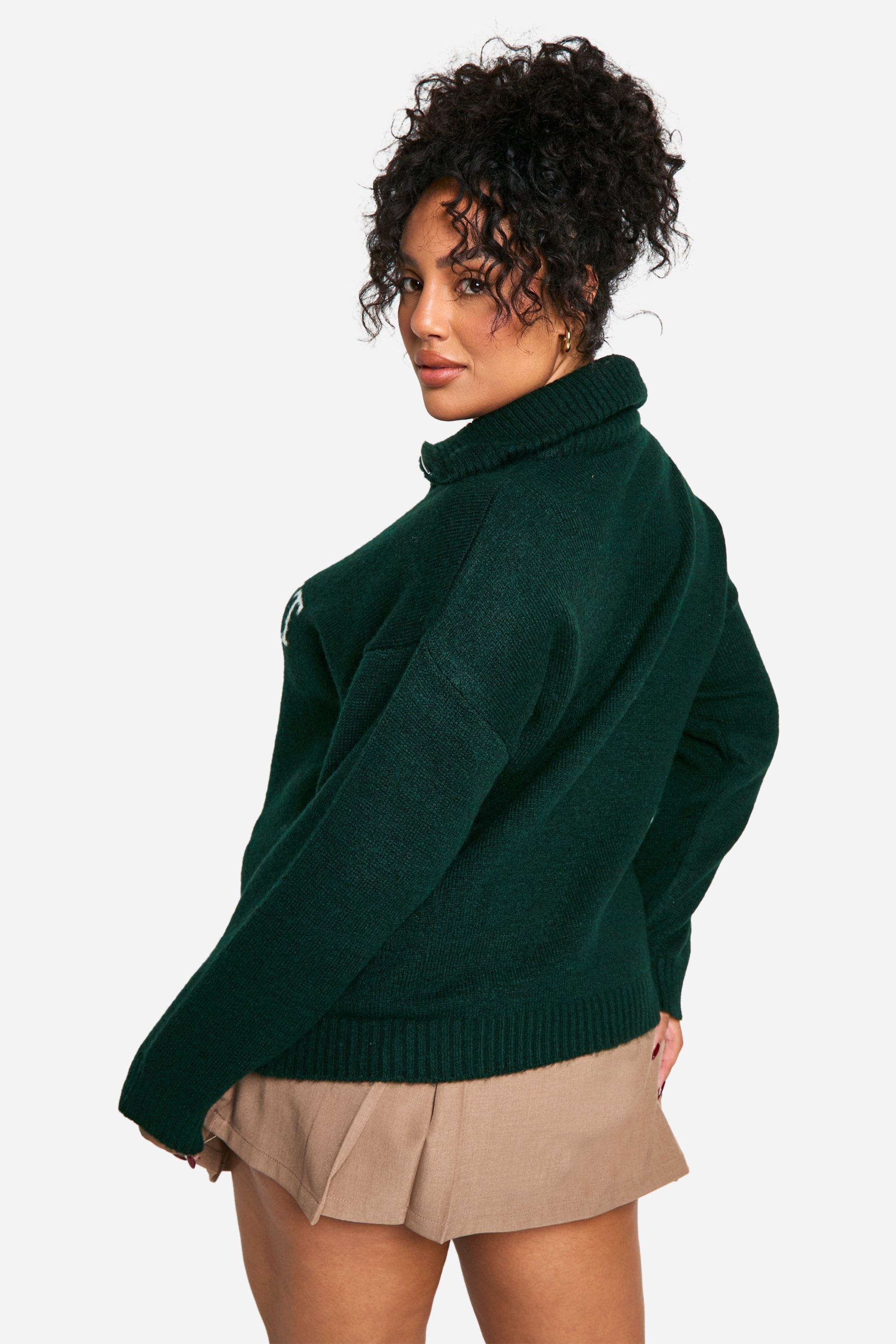 Half zip knitted jumper outlet
